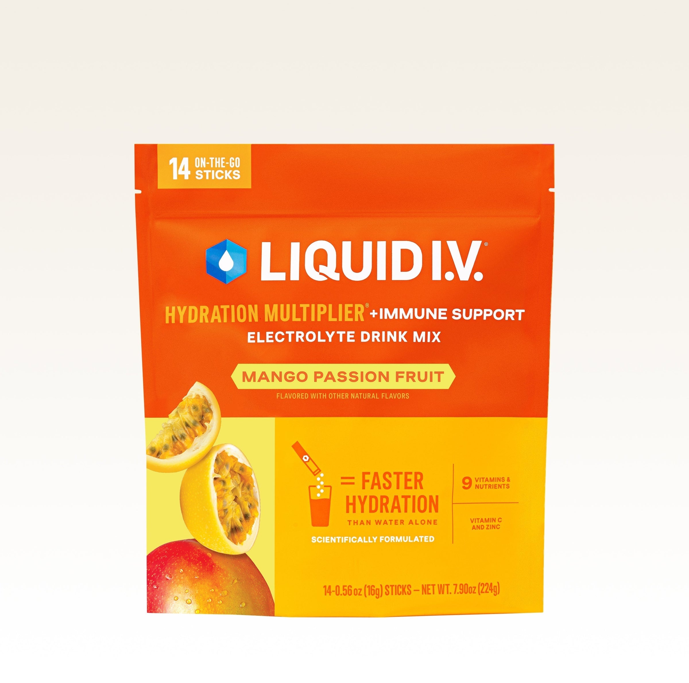 Mango Passionfruit Hydration Multiplier® +Immune Support - Premium Ready