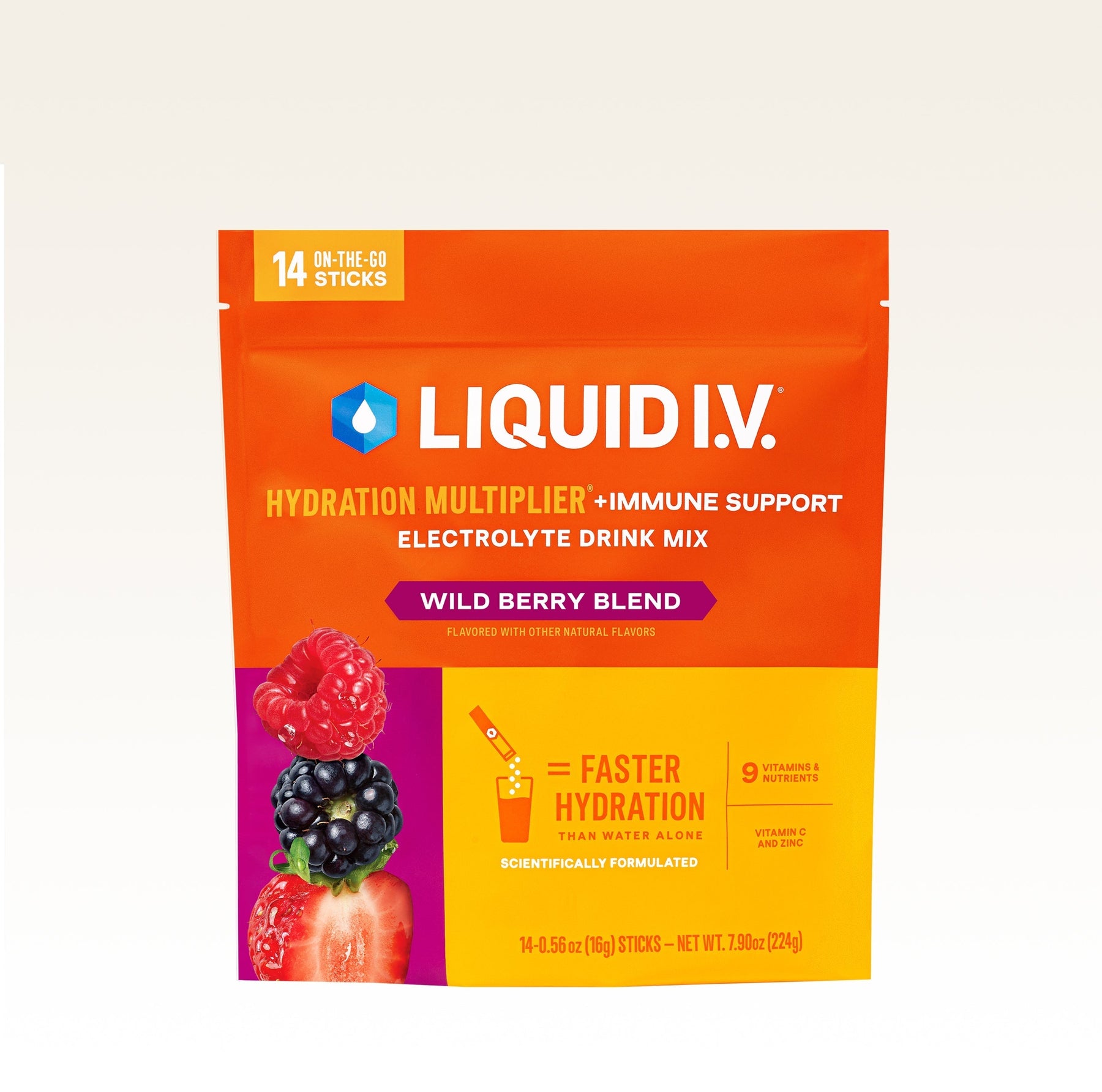 Wild Berry Blend Hydration Multiplier® +Immune Support - Daily Sip
